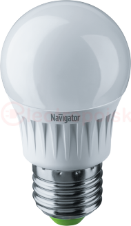 Лампа светодиодная LED 7вт E27 белый шар Лампа светодиодная LED 7вт E27 белый шар