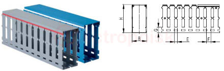 Короб перфорированный RL12 25x40 серый QUADRO Короб перфорированный RL12 25x40 серый QUADRO