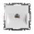 Розетка компьютерная 1-местная RJ-45, серия Катрин, белый, Stekker
