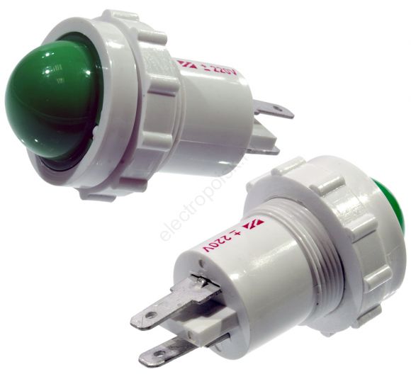 Лампа коммутаторная светодиодная СКЛ12-3-220 зеленая 