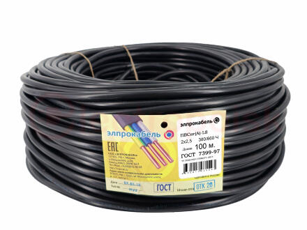 Провод ПВСнг(А)-LS  2*2.5 Ч 100м ТРТС Провод ПВСнг(А)-LS  2*2.5 Ч 100м ТРТС