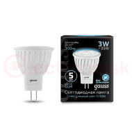 Лампа светодиодная LED 3 Вт 300 Лм 4100К белая GU4 MR11 Black Gauss Лампа светодиодная LED 3 Вт 300 Лм 4100К белая GU4 MR11 Black Gauss
