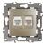 Розетка комбинированная RJ45+RJ11, Эра12, шампань, 12-3109-04