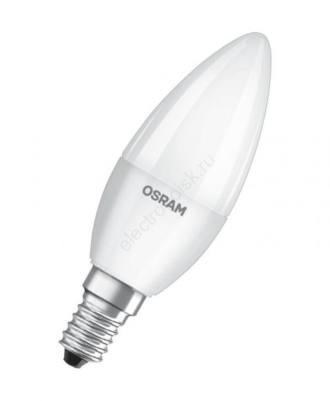 Лампа светодиодная LED 7 Вт E27 3000К 560Лм свеча 220 В (замена 60Вт) OSRAM (4058075579446)