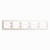 GLOSSA Рамка 5 постов горизонтальная перламутр