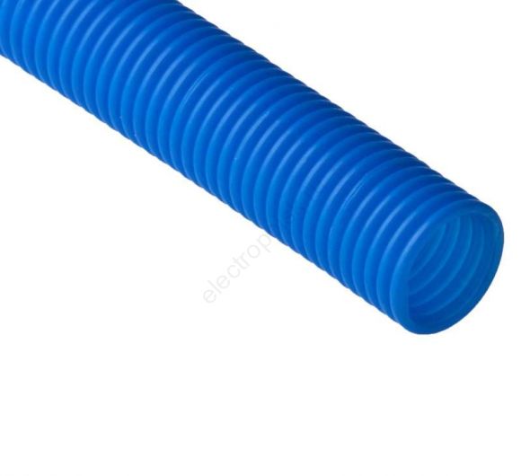 Труба гофрированная 32мм ПНД синяя для            металлопластиковых труб