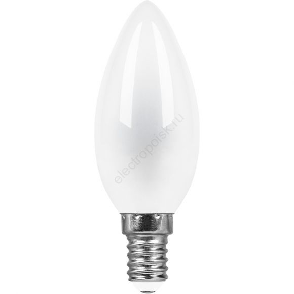 Лампа светодиодная LED 9вт Е14 теплый матовая свеча FILAMENT (25955)