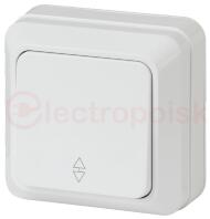 Переключатель Intro Quadro 2-103-01 одноклавишный 10А-250В, IP20, ОУ, белый Переключатель Intro Quadro 2-103-01 одноклавишный 10А-250В, IP20, ОУ, белый