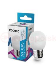 Лампа светодиодная LED 10.5Вт GL45 220В Е27 D45х79 4500K белый 840 лм Космос Лампа светодиодная LED 10.5Вт GL45 220В Е27 D45х79 4500K белый 840 лм Космос