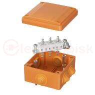 Коробка пластиковая FS с кабельными вводами и клеммниками  IP56 100х100х50мм  5р  450V 10A  6мм.кв. Коробка пластиковая FS с кабельными вводами и клеммниками  IP56 100х100х50мм  5р  450V 10A  6мм.кв.