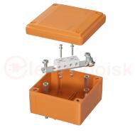 Коробка пластиковая FS с гладкими стенками и клеммниками  IP56 100х100х50мм  4р  450V 6A  4мм.кв Коробка пластиковая FS с гладкими стенками и клеммниками  IP56 100х100х50мм  4р  450V 6A  4мм.кв