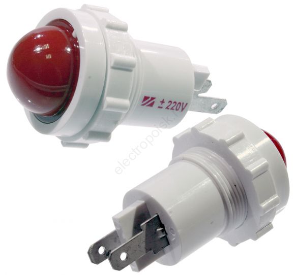 Лампа коммутаторная светодиодная СКЛ12-2-220 красная 
