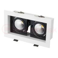 Светильник CL-KARDAN-S180x102-2x9W White (WH-BK, 38 deg) (ARL, IP20 Металл, 3 года) Светильник CL-KARDAN-S180x102-2x9W White (WH-BK, 38 deg) (ARL, IP20 Металл, 3 года)