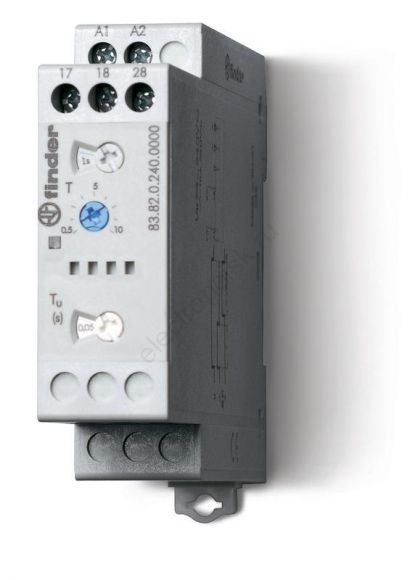 Таймер модульный 1-функциональный (SD) питание 24-240В АС/DC 2NO 16A ширина 22.5мм регулировка времени 0.05с-10дней степень защиты IP20