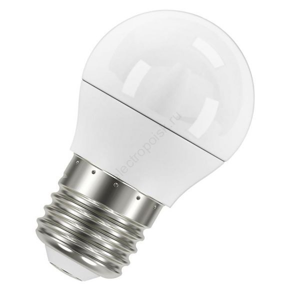 Лампа светодиодная LED 10 Вт E27 6500К 800Лм шарик 220 В (замена 75Вт) OSRAM (4058075579958)