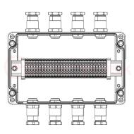 Взрывозащищенная клеммная коробка из алюминия TBE-A-18-(30xCBC.4)-4xKH2MHK(A)-2xPBMB(B)-4xKH2MHK(C)-2xPBMB(D)1Ex e IIC Т5 Gb / Ex tb IIIC T95°C Db IP66 Взрывозащищенная клеммная коробка из алюминия TBE-A-18-(30xCBC.4)-4xKH2MHK(A)-2xPBMB(B)-4xKH2MHK(C)-2xPBMB(D)1Ex e IIC Т5 Gb / Ex tb IIIC T95°C Db IP66