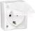 Simon15 Aqua Розетка 2Р+Е Schuko со шторками с крышкой полупр. IP54 16А 250В винтовой зажим S15A белый