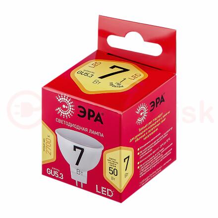 Лампа светодиодная RED LINE LED MR16-7W-827-GU5.3 R GU5.3 7 Вт софит теплый белый свет ЭРА Лампа светодиодная RED LINE LED MR16-7W-827-GU5.3 R GU5.3 7 Вт софит теплый белый свет ЭРА