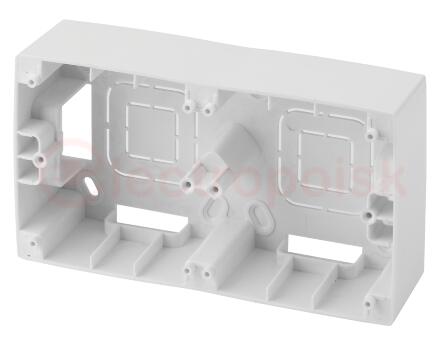 Коробка наклад. монтажа 2 поста,бел 12-6102-01