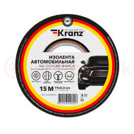 Изолента автомобильная KRANZ флис, 0.3х19 мм, 15 м Изолента автомобильная KRANZ флис, 0.3х19 мм, 15 м