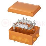 Коробка пластиковая FS с кабельными вводами и клеммникамиIP55,240х190х90мм,8р, 450V,20A,10мм.кв, нерж.контакт Коробка пластиковая FS с кабельными вводами и клеммникамиIP55,240х190х90мм,8р, 450V,20A,10мм.кв, нерж.контакт