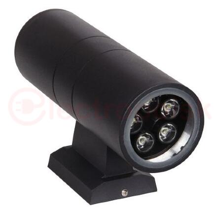 Светильник светодиодный PWL-26090/30D 2x5w архитектурный IP65 6500К черный