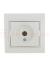 MIRA Розетка телевизионная ТV проходная белая с вставкой
