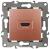 Розетка HDMI, Эра12, медь, 12-3114-14