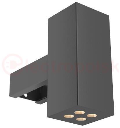 Светильник LED КУБИК (СБУ) 20Вт 2250Лм 5,0К КСС К30 IP67 накладной графитовый серый