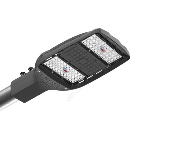 Консольный уличный светильник led street 9m 35вт ш27 5000k консольный ip66 светло-серый
