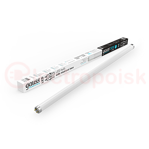 Лампа светодиодная T8 LED-20 Вт 1560 Лм 4000К G13 1200 мм стекло поворотная Elementary Gauss