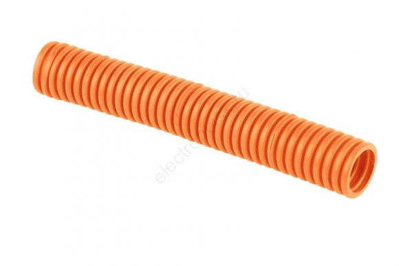 Труба гофр. 32мм ПП (оранжевая) с зондом легкая
