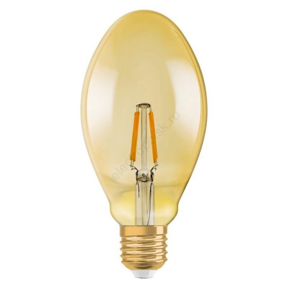 Лампа светодиодная LED 4,5W Е27 Vintage 1906 CL OVAL,филамент, GOLD(замена 40Вт)теплый, золотистая Osram (4058075091979)