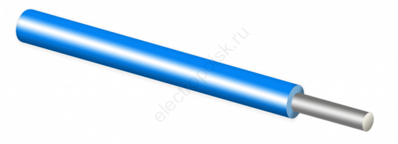 Провод силовой ПАВ 1х16 голубой однопроволочный барабан