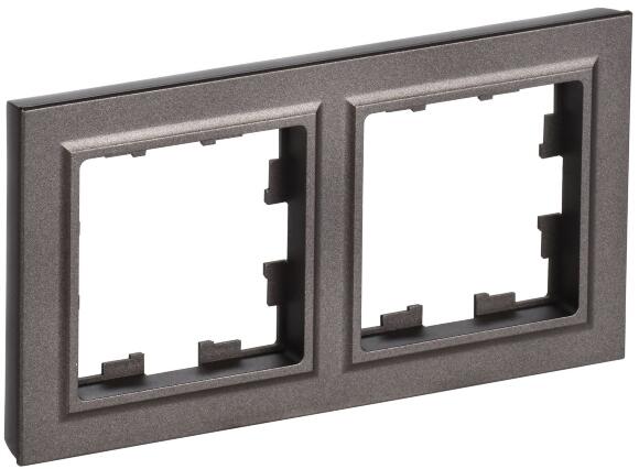 BRITE Рамка 2 поста РУ-2-БрТБ темная бронза BRITE Рамка 2 поста РУ-2-БрТБ темная бронза
