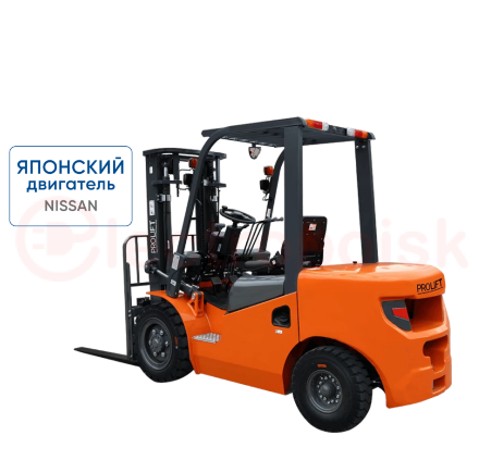 Бензиновый погрузчик CPQD35-RC1K2 с японским двигателем и тремя линиями гидравлики