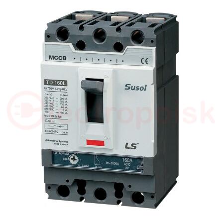 Автоматический выключатель TD160N (50kA) FMU 160A 3P3T