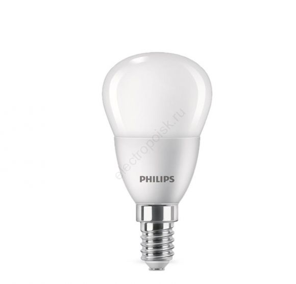 Лампа светодиодная LED Шар 5 Вт 500 Лм 4000 К E14 К 220-240 В IP20 Ra 80-89 (класс 1В) EcohomeLED PHILIPS