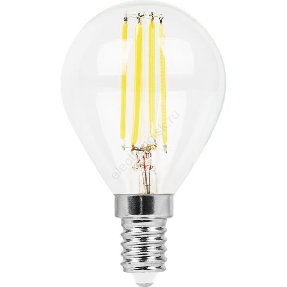 Лампа светодиодная LED 9вт Е14 теплый шар FILAMENT (38001)