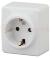 Розетка 2P+E Schuko, 16A-250В, ОУ, Эра Эксперт, белый, 11-2203-01