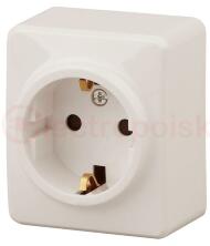 Розетка 2P+E Schuko со шторками, 16A-250В, ОУ, Эра Эксперт, сл.кость, 11-2204-02 Розетка 2P+E Schuko со шторками, 16A-250В, ОУ, Эра Эксперт, сл.кость, 11-2204-02