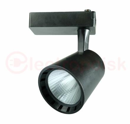 Светильник светодиодный трековый на шинопровод ДПО- 25w 4000K 24° BL (чёрный) IP40 jazzway