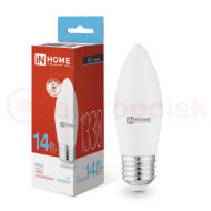Лампа светодиодная LED-СВЕЧА-VC 14Вт 230В E27 6500K 1330Лм IN HOME Лампа светодиодная LED-СВЕЧА-VC 14Вт 230В E27 6500K 1330Лм IN HOME