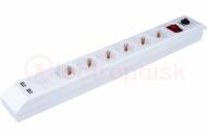 Фильтр сетевой NSP-USB-06-180-ESC-3x1 6 гнезд (1.8м) Фильтр сетевой NSP-USB-06-180-ESC-3x1 6 гнезд (1.8м)