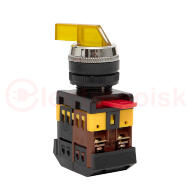 Переключатель ANLC-22 2P желтый с подсветкой 380В NO+NC Переключатель ANLC-22 2P желтый с подсветкой 380В NO+NC