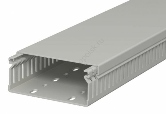 Распределительный кабельный канал LK4 40x100x2000 мм (ПВХ,серый) (6178018)