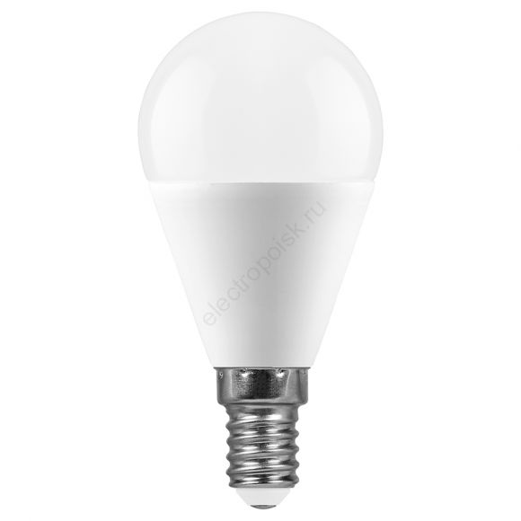 Лампа светодиодная LED 15вт Е14 теплый матовый шар (55209)