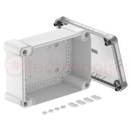 Распределительная коробка X25C, IP 67, 286x202x126 мм, сплошная стенка, с прозрачной крышкой Распределительная коробка X25C, IP 67, 286x202x126 мм, сплошная стенка, с прозрачной крышкой