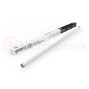 Лампа светодиодная T8 LED-10 Вт 780 Лм 4000К G13 600 мм стекло поворотная Elementary Gauss