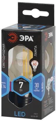 Лампа светодиодная F-LED P45-7W-840-E14 (филам  шар  7Вт  нейтр  E14) (10/100/3000) ЭРА Лампа светодиодная F-LED P45-7W-840-E14 (филам  шар  7Вт  нейтр  E14) (10/100/3000) ЭРА